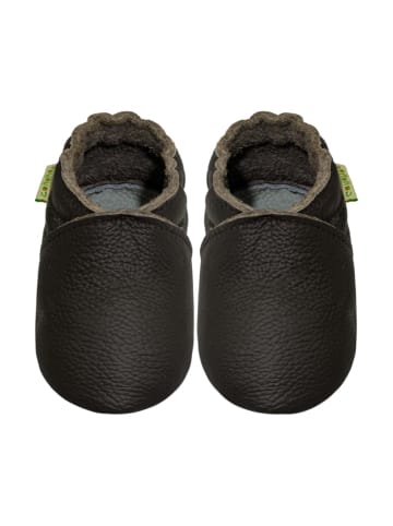 Sayoyo Baby Krabbelschuhe aus Leder, weiche Lauflernschuhe mit rutschfester Sohle 