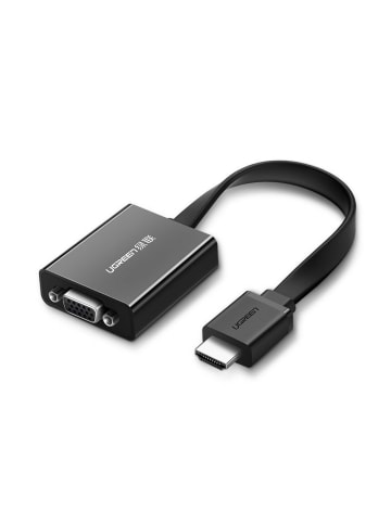 Ugreen Ugreen Adapter HDMI - VGA Micro USB / Audio 35 mm Miniklinke schwarz in Schwarz