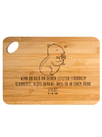 Mr. & Mrs. Panda vesperbrettchen Capybara Wein mit Spruch in Braun