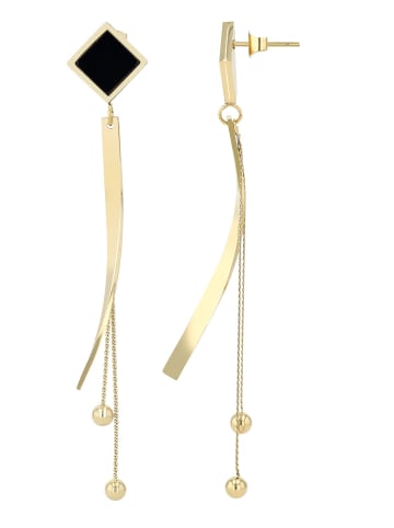 Adeliás Damen Ohrringe – Ohrstecker aus Edelstahl in gold