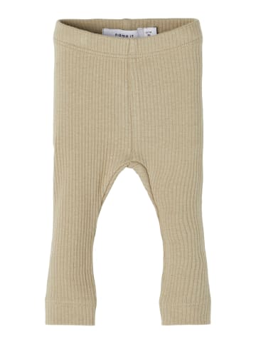 name it Baby Leggings mit Rippstruktur in Silver Sage
