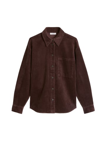 Marc O'Polo DENIM Cordbluse relaxed in Espresso Brown