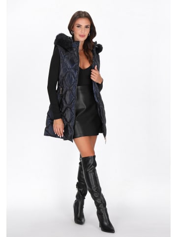 faina Women Vest in navy