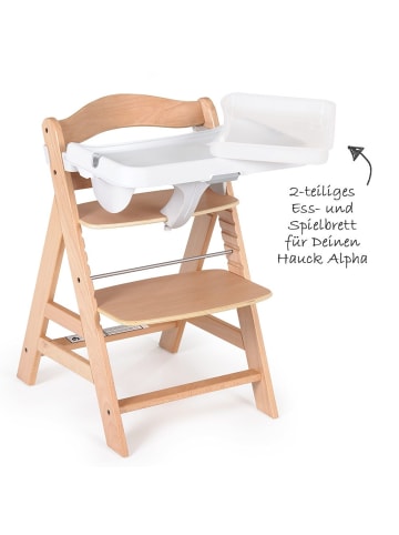 Hauck Alpha Tray - 2-teiliges Essbrett & Tisch in weiss