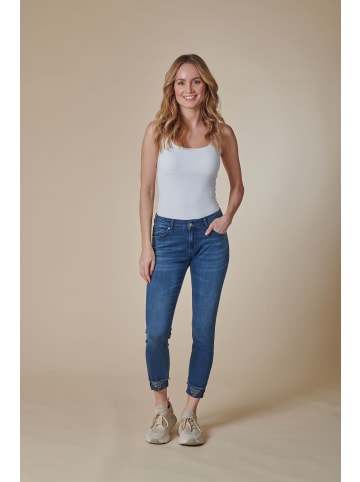 ZHRILL Damen Skinny Jeans ZHNOVA in Blau