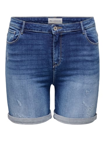 ONLY Carmakoma Jeans-Shorts in Medium Blue Denim
