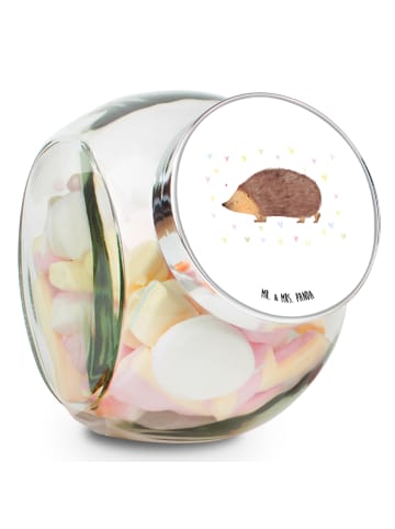 Mr. & Mrs. Panda keksdose glas Igel Herzen ohne Spruch in Weiß