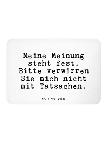 Mr. & Mrs. Panda Pinnwand Magnet Meine Meinung steht fest.... mi... in Weiß