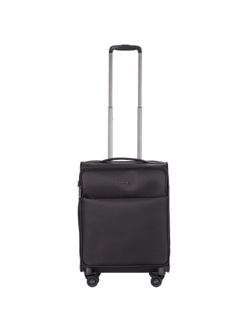 Stratic Stratic Light Plus 4-Rollen Kabinentrolley 55 cm in black