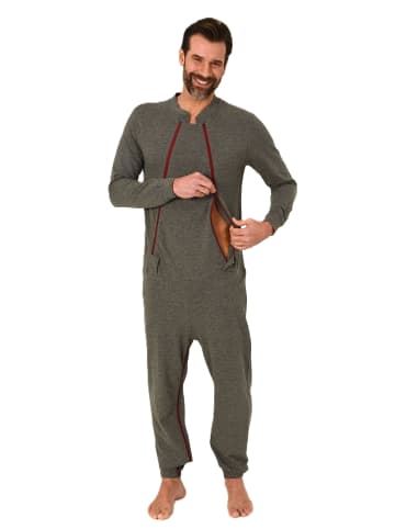 NORMANN Pflegeoverall langarm Reissverschluss Vorne - 88427 in anthrazit