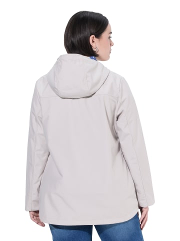 Ulla Popken Softshelljacke in helles champagner