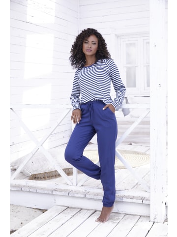 Vivance Active Pyjama in Dunkelblau