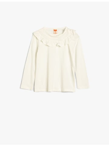 KOTON T-shirt in Ekru