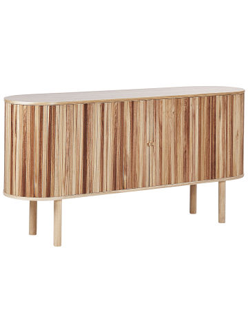 Beliani Sideboard MANARA in Braun - (W) 149 x (H) 75 x (L) 40 cm