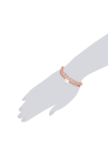 Lulu & Jane Armband aus Messing in roségold