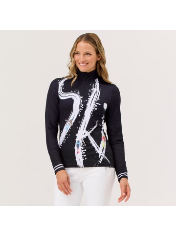 Krimson Klover Baselayer Ariel Ski Top in black