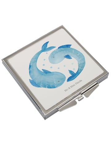 Mr. & Mrs. Panda Reisespiegel Sternzeichen Fische ohne Spruch in Weiß