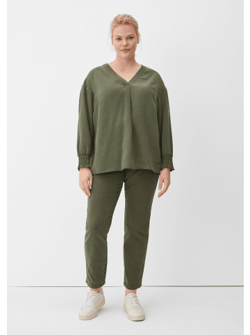 TRIANGLE Bluse langarm in Olive