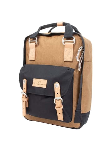 Doughnut Macaroon Euro 16 - Rucksack 38 cm (grey x dark grey) in khaki x black