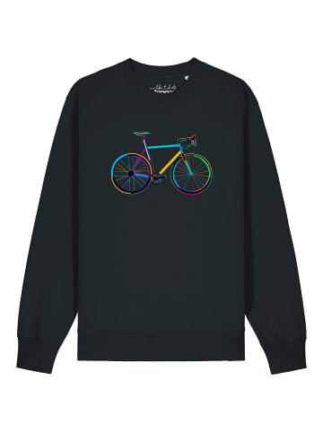 wat? Apparel Sweatshirt Fahrrad by night in Schwarz