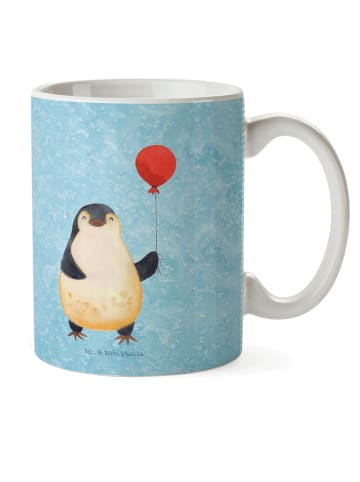 Mr. & Mrs. Panda Kindertasse Pinguin Luftballon ohne Spruch in Eisblau