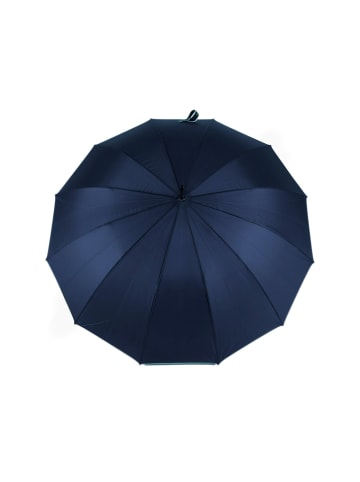 COFI 1453 Stockregenschirm mit Holzgriff ø116 cm in Blau