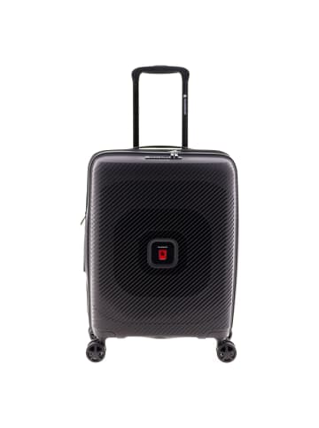 Gladiator 2800 4 Rollen Kabinentrolley 55 cm mit Dehnfalte in black