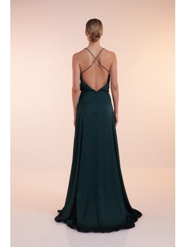 Unique Kleid Luxe Slip Dress in Dark Green