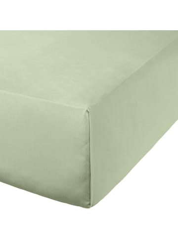 Erwin Müller Mako-Satin, Haustuch Bettlaken Landshut in jade