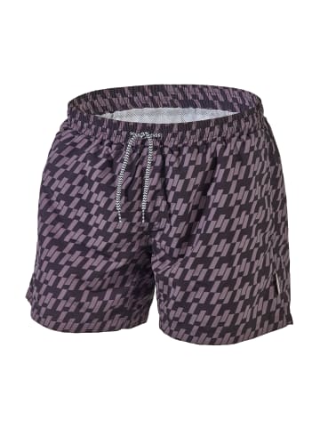 BECO the world of aquasports Badeshorts Schwimm Shorts Swim Shorts "Pepita" in schwarz-grau