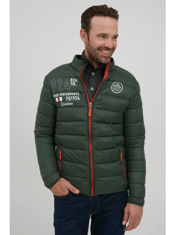 FQ1924 Steppjacke FQArnvid 21900079-ME Moderne Steppjacke mit Stehkragen in Grün