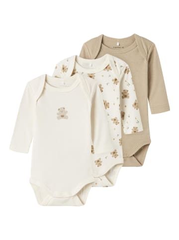 name it 3er-Pack Strampler in Jet Stream