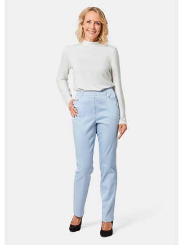 GOLDNER Leichte Baumwollschlupfhose LOUISA in hellblau