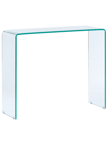 Beliani Konsolentisch KENDALL in Transparent - (W) 90 x (H) 75 x (L) 30 cm