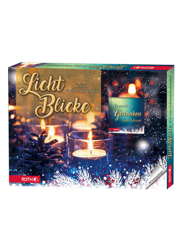 ROTH Kerzen-Adventskalender - Lichtblicke - mit Buch in Bunt