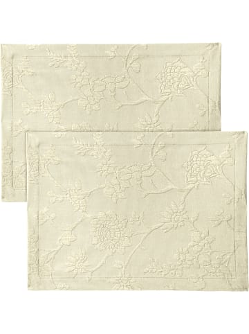 Erwin Müller Jacquard, Baumwollmischung Tischset 2er-Pack Arnsberg in natur