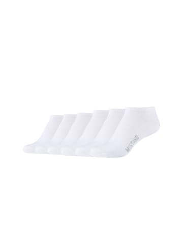 Mustang Sneakersocken 6er Pack casual in Weiß