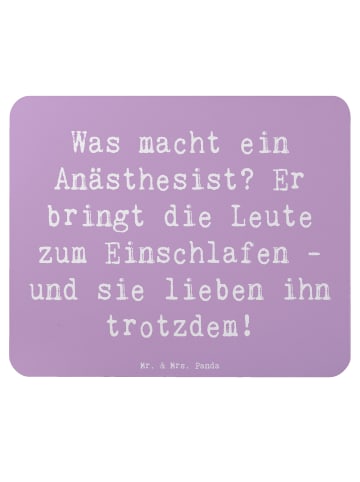 Mr. & Mrs. Panda Maus-Pad Spruch Anästhesist Schlafprofi mit Spruch in Lavendeltraum