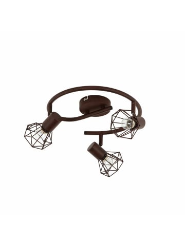 Licht-Erlebnisse Spot Strahler Ø 44 x (H)14 cm in Rostbraun