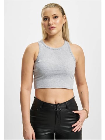 DEF Top "Inga Ribbed Tanktop" in Grau
