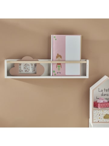 LA FACTORY Regal für Kinderbücher HEAD IN THE CLOUDS in Weiß, (B) 8 x (H) 12 x (L) 55 cm