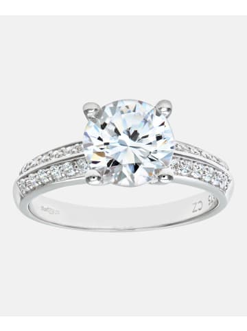 Diamant L'éternel Verlobungsring aus 375 Weißgold mit Zirkonia