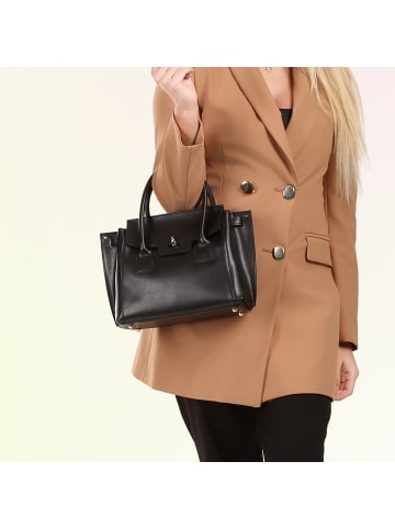 Toscanto Leder Handtasche Toscanto Tasche schwarz ca. 30cm