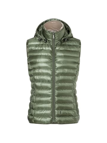 Wellensteyn Weste Italy Vest Hood in Dunkeloliv