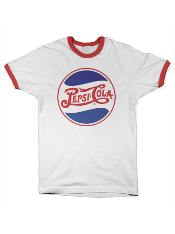 Pepsi Co T-Shirt "Retro Logo Ringer Tee" in Weiß