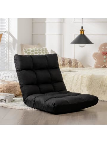 COSTWAY Bodenstuhl in Schwarz