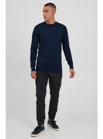INDICODE Rundhalspullover IDBadan 35542MM Herren Feinstrickpullover in dunkelblau