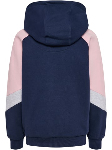 Hummel Kapuzenpullover Raglanärmel Hmljr Loose Kinder in DRESS BLUE/ROSEATE SPOONBILL