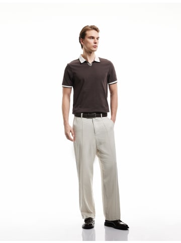 KOTON TSHIRT SS POLO in Braun