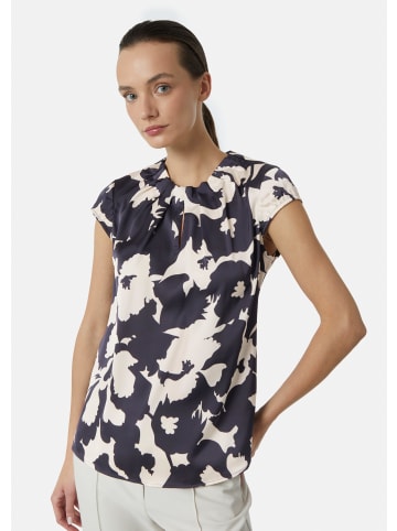 comma Bluse kurzarm in Blau